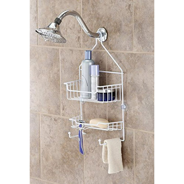 Kenney White 2-Tier Hanging Shower Caddy