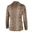 thumbnail image 3 of Lars Amadeus Men's Vintage Leopard Print Notched Lapel Slim Fit Blazer, 3 of 7