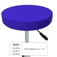 thumbnail image 4 of Naloa Darkblue Round Bar Stool Cushion Cover 12-14 inch, Fits Kitchen, Office, Restaurant Chairs - 13 inch, 4 of 7