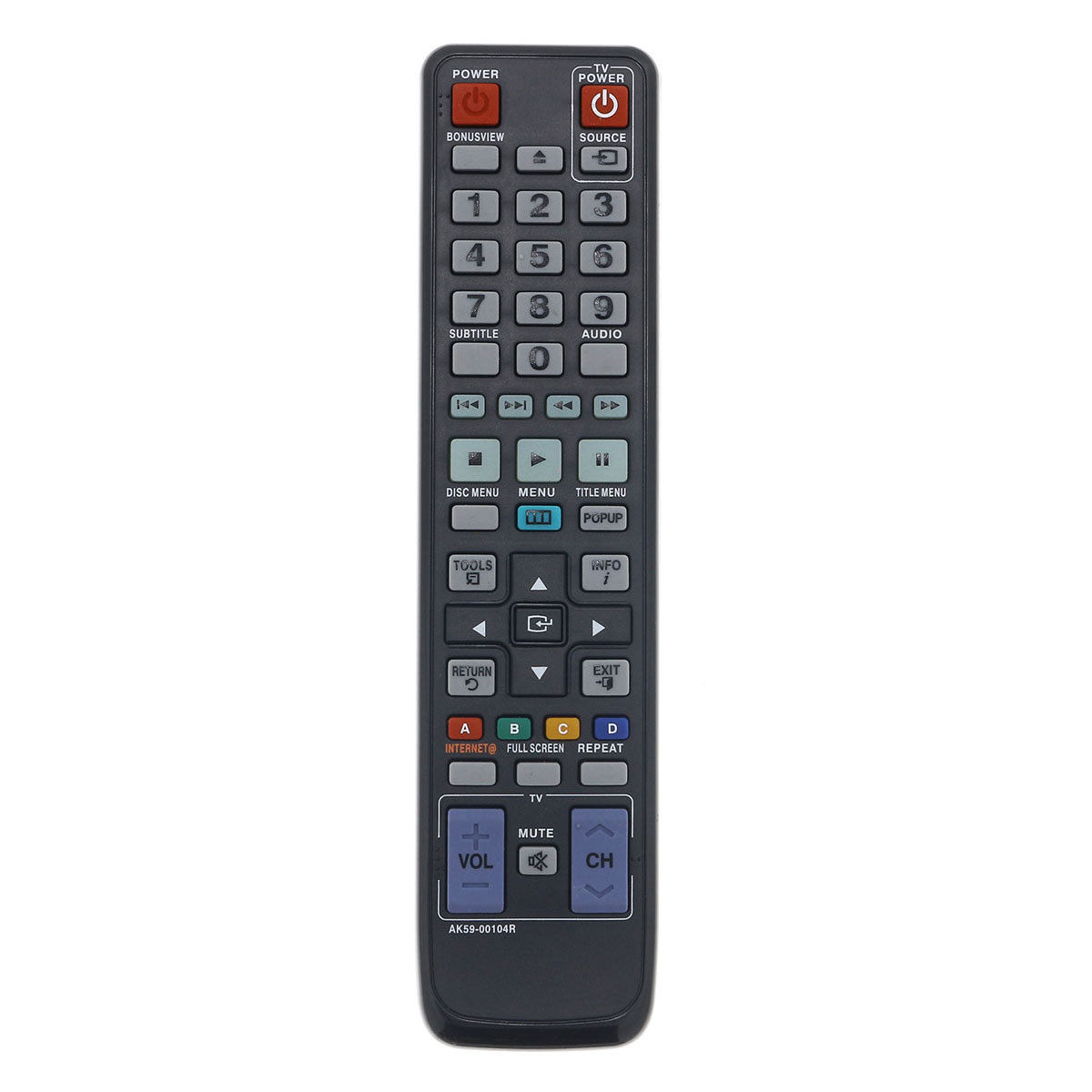 New Replacement Remote Control For Samsung BDC5500, BDC6500, BDC6900