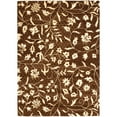 thumbnail image 6 of SAFAVIEH Soho Chase Floral Wool Area Rug, Brown/Ivory, 6' x 6' Round, 6 of 6