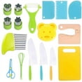 thumbnail image 3 of Birdeem 13Pcs Toddler Knife for Chopping Mini Chef Knife Set for Kids Knives Kitchen Knife Set Plastic Children Cooking Cutter Set, 3 of 5