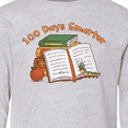thumbnail image 4 of Inktastic 100 Days Smarter Bookworm 100th Day of School Long Sleeve Youth T-Shirt, 4 of 5