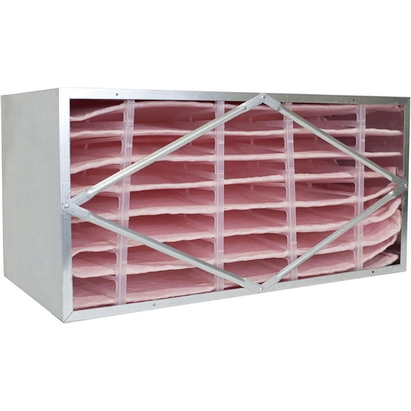 Filterbuy 12x24x12 MERV 11 No Header, Rigid Cell Box Filters HVAC Replacement (1-Pack)
