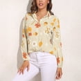 thumbnail image 3 of Harvest Vibe Long Sleeve Blouse Woman Streetwear Casual Shirts Summer Oversize Woman Streetwear Clothing Birthday Present, 3 of 7