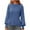 Blue, variant on Fartey Fall Sweaters for Women 2025 Dressy Casual Long Sleeve Mock Neck Pullover Sweater Loose Fit Chunky Knit Jumper Tops Fashion Simple Solid Color Sweaters