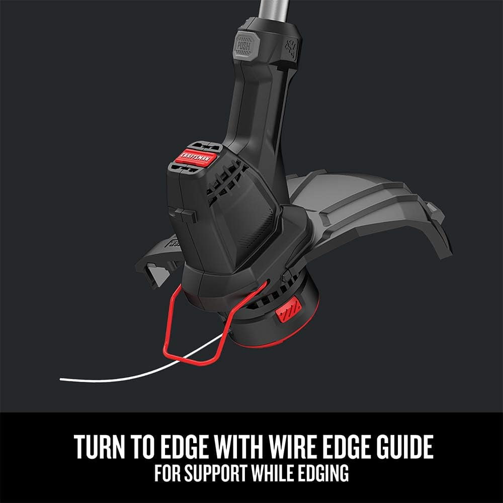 Corded Electric String Trimmer Edger with 12-Inch Cutting Width for Lawn Care