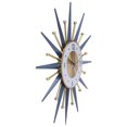 thumbnail image 4 of 23" Vintage Wall Clock Retro Metal Silent Clock Nordic Style Home Decor Art Sunburst Clock Mid Century Wall Vintage Clock, 4 of 7