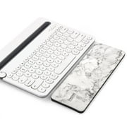 Keyboard Wrist Rest Pad Ergonomic Support for Computer Laptop Typing, White Marble, 11" x 3.5"