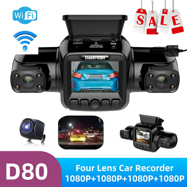 JahyShow 3/4 Channel 360°Panoramic Driving Recorder With Loop