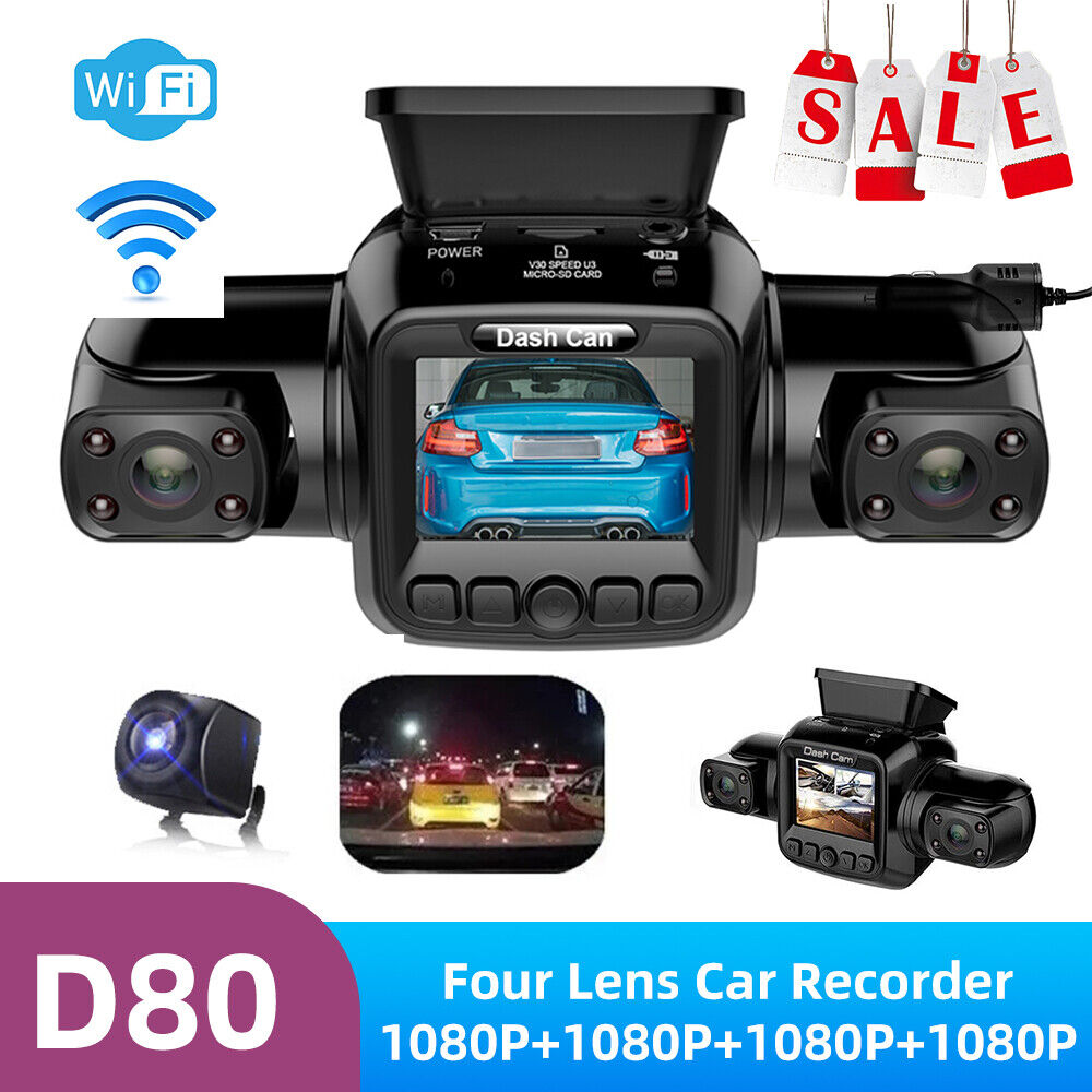 Specchietto Retrovisore DVR 4G Android 12 Pollici Con 4 Fotocamere 360° E GPS - Registratore Full HD 1080P Con Monitoraggio Remoto