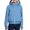 Sky Blue, variant on Little Girls' Full-Zip Hoodie Sweatshirt Long Sleeve Solid Color High Neck Raglan Sweatshirt with Thumb Holes Fall Winter Clothes Size 7-8T,Blue