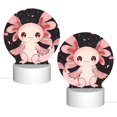 thumbnail image 2 of Balery Cute Axolotl Sakura Blossoms Pattern Acrylic Night Light Gift with 3 Color ModesTouch-Sensitive LED Lamp Perfect Gift for Mother's Day, Birthday, or Christmas, 2 of 9