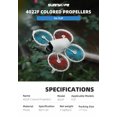 thumbnail image 3 of 8pcs Propellers for DJI FLIP, Low-Noise Quick Release Propeller Blades 4022F Color Blade Props Propellers Replacement for DJI Flip Drone, 3 of 11