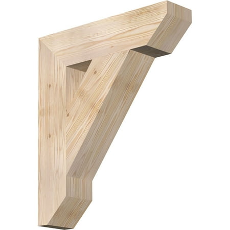

Ekena Millwork 5 1/2 W x 24 D x 28 H Traditional Slat Smooth Bracket Douglas Fir