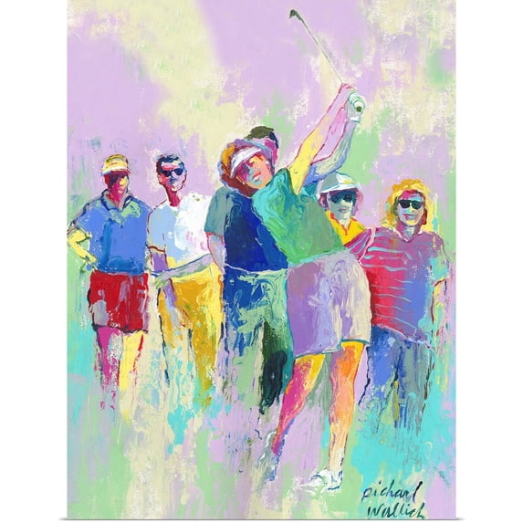 Great BIG Canvas | Rolled Richard Wallich Poster Print entitled Women's Golf