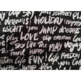 thumbnail image 5 of oneOone Cotton Poplin Black Fabric Text Craft Projects Decor Fabric Printed By The Yard 56 Inch Wide-W8, 5 of 5