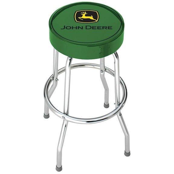 Plasticolor 004767R01 John Deere Logo Green Garage Stool