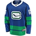 thumbnail image 2 of Men's Fanatics Brock Boeser Blue Vancouver Canucks Breakaway Jersey, 2 of 3