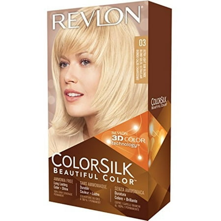 Revlon ColorSilk Hair Color, 03 Ultra Light Sun Blonde 1 ...