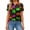 AV44_Green, variant on IYYVV Halloween Polo Shirts for Women Hawaiian Golf Shirts Short Sleeve Funny Ghost Pumpkin Printed Athletic Sport Golf Top Green 3XL