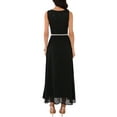 thumbnail image 4 of INSPIRE CHIC Women's Lace V Neck Sleeveless Cocktail Wedding Guest Gown Dresses S Black, 4 of 7