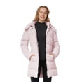 thumbnail image 2 of WenVen Women's Puffer Coat Waterproof Winter Jacket Hooded Insulated Parka with Breathable Lining Pink M, 2 of 11