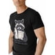 thumbnail image 4 of T-Shirts for Men, Graffiti Raccoon Crew Neck Cotton T-Shirt Men's Short Sleeve, 4 of 8