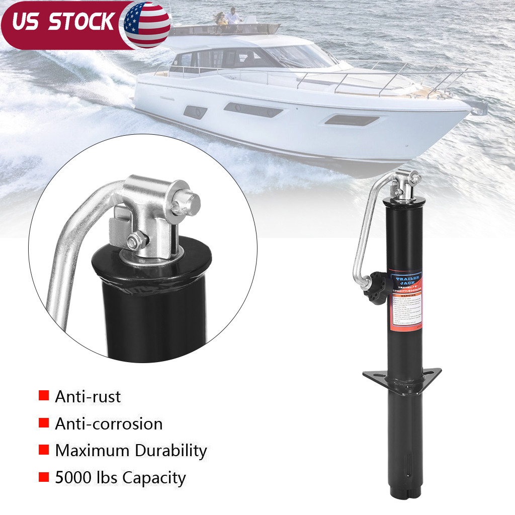 5000LBS Trailer Jack A-Frame Tongue Boat Lift Drop Top Wind RV Camper Heavy Duty