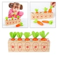 thumbnail image 1 of educativo de para desplumar zanahorias, rompecabezas de a , s de clasificación de formas de tamaño, para de 4 a 6 Salvador Juego de madera para arrancar zanahorias, 1 of 10