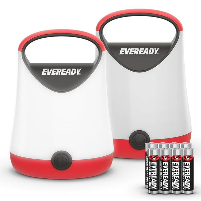 Farol LED para acampar Eveready X-250, paquete de 2, 250 lúmenes, resistente al agua