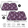 thumbnail image 3 of Kdxio Snake And Flower Print Windshield Sun Shade,UV Rays and Sun Heat Protection,Sunshade for Car Windshield,Car Shade Front Windshield - Medium, 3 of 6