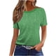 thumbnail image 1 of Camiseta de Manga Corta de Verano para Mujeres Delgada Moda Casual Impresa No Estructurada Cuello Redondo Mujer Manga Corta Tops Casual, 1 of 4