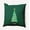 Forest Green, variant on 16" x 16" Simply Daisy Cartoon Christmas Tree Polyester Accent Pillow, Forest Green (1 Count)