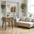 thumbnail image 3 of Caffoz Newport Series Scandinavian Indoor End Table with Storage, Gold Oak, 3 of 7