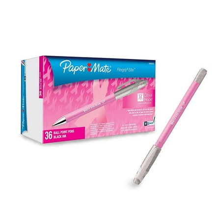 - Papermate 2008455 Retractable Ballpoint Pens, Medium Point - Pink Barrels & Black Ink
