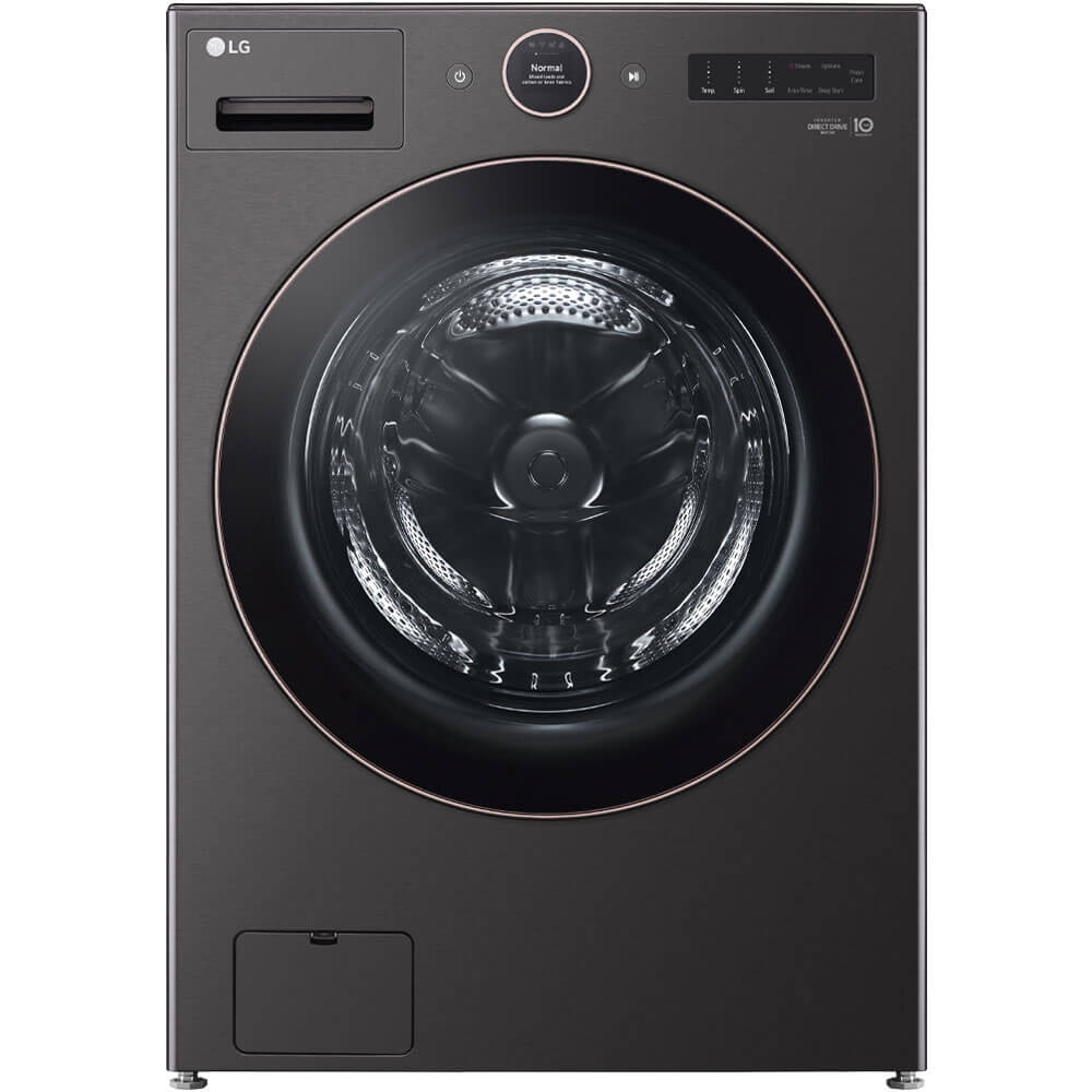 LG, Front Load HE Washer, 5.0 Cu. Ft., Black Steel - Walmart.com