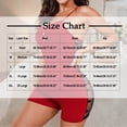 thumbnail image 3 of JSGEK Women Spaghetti Strap Romper Side Slit Button Detail Form Fitting Silhouette Lingerie for Casual Wear Red M, 3 of 4