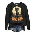thumbnail image 3 of Futezty Halloween Sweatshirts for Women Plus Size Long Sleeve Cute Graphic Pullover Top 2025 Fall Fashion Shirt Clothes, 3 of 7