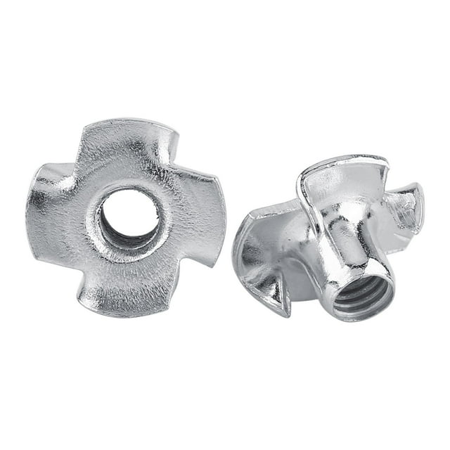 Wood T Nut,Carbon Steel T Nut Prong Nut Captive T Nut Expertly Crafted