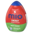 thumbnail image 3 of MiO Energy Green Thunder Liquid Water Enhancer, Caffeinated, 1.62 fl oz Bottle (Pack-5), 3 of 12