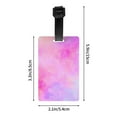 thumbnail image 4 of PAYOHTO Luggage Tags for Suitcases Texture Bright Pink Spray PVC Lable for Travel Bag, 4 of 7