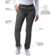 thumbnail image 3 of Adar Pro Scrubs For Women - Skinny Leg Yoga Scrub Pants, 3 of 6