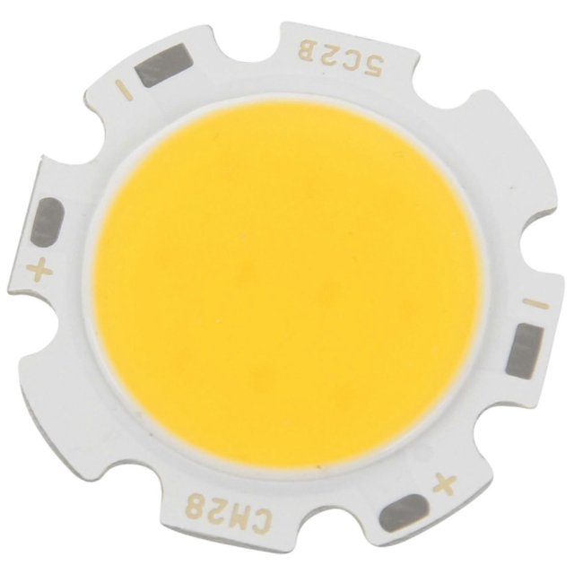 5W Chip Light Round COB Super Bright LED Light LED Lamp Bulbs Warm White DC15-17V