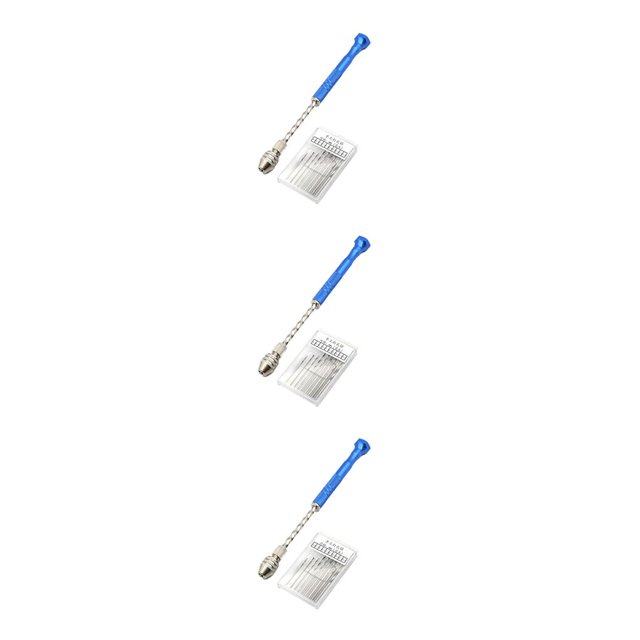 QualitChoice Kit d'Outils Manuels Précis Multifonction pour Perceuse Micro Twist, Taille Compacte, Rotation Automatique, Porte-Clés en Résine Plastique Type 4 3Ensemble