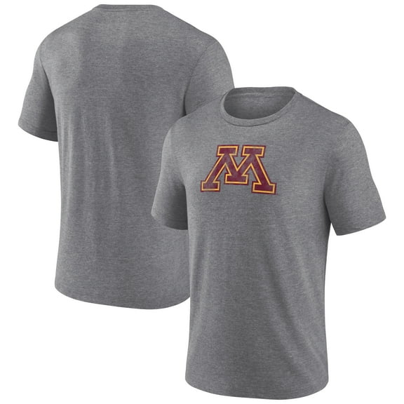Men's Heather Gray Minnesota Golden Gophers Classic Primary Tri-Blend T-Shirt