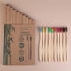 thumbnail image 2 of Paquete de 10 cepillos de dientes desechables para adultos, 4 unidades, para hotel, con cerdas de carbón de bambú, cepillo de dientes de bambú suave, 2 of 5