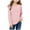 Pink, variant on Ohufall Kids Long Sleeve Shirts for Girls 4-12 Years, Cute Solid Casual Ruffle Sleeve Pullover Tops Little Girls Loose Comfy Crew Neck Blouses
