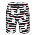 thumbnail image 3 of Fuzoiu Cute Chicken Print Men's Beach Shorts,Men's Swim Trunks,Quick Dry Board Shorts with Pockets,Men's Bathing Suits for Surfing, Running, and Casual Wear-Medium, 3 of 6