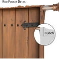 thumbnail image 6 of Rustic Wooden Curtains - Vintage Barn Door Farmhouse Cottage Pattern Decorative Curtains for Country Living Room - 42x54 Inches, 6 of 6